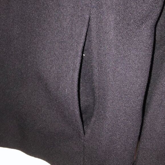 Ann Taylor jacket‎ 12 black wool cashmere blend zip old money pockets lined - Picture 5 of 6